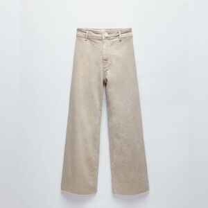 Zara High-Waisted Marine Straight Jeans - 6